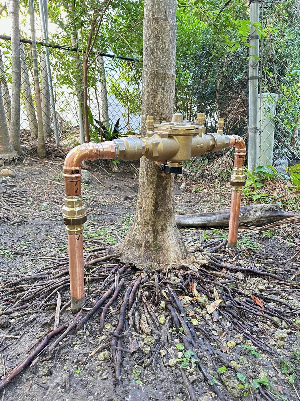 Certified Backflow Assembly — Logic Plumbing project