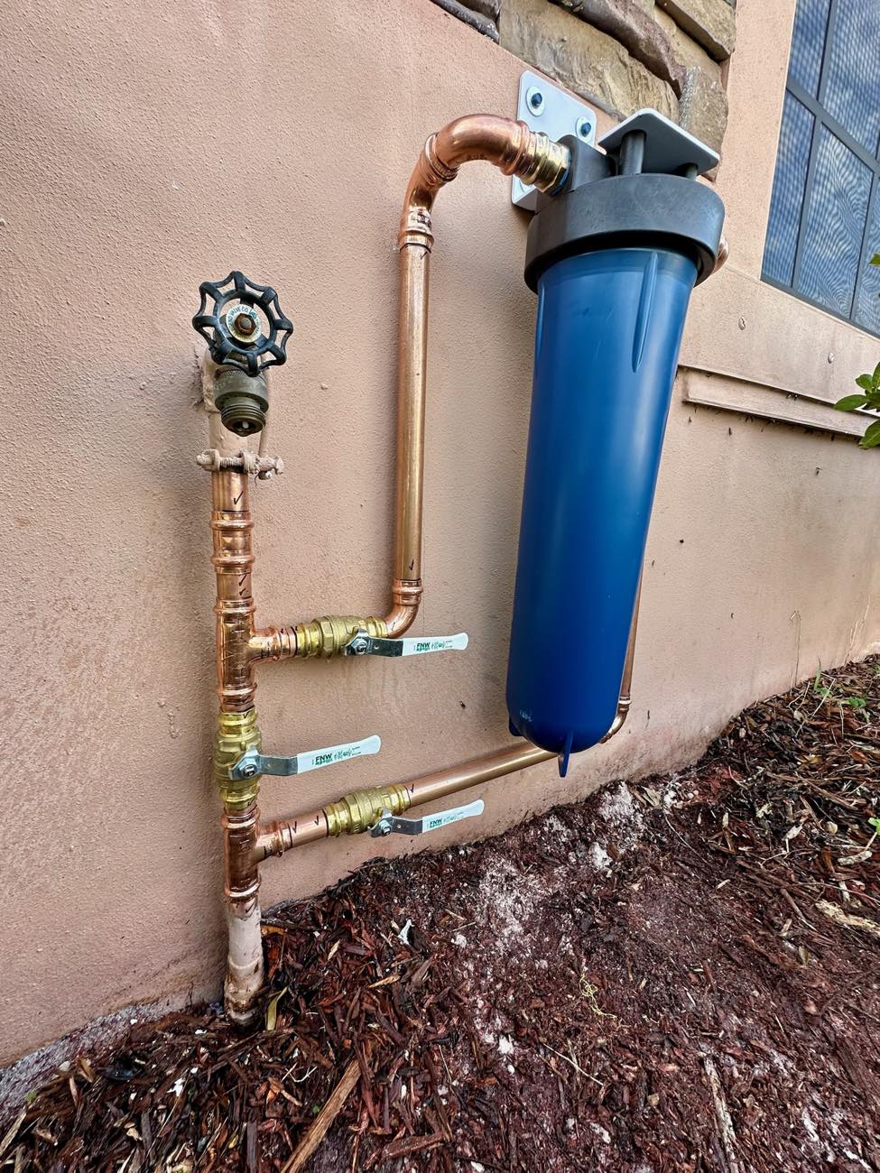 Whole-House Filter Install — Logic Plumbing project